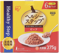 ヘルシーステップ レトルト ビーフ 375g×6個セット 全成長段階用 HRB6P