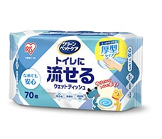 ペット用トイレに流せるウェットティッシュ