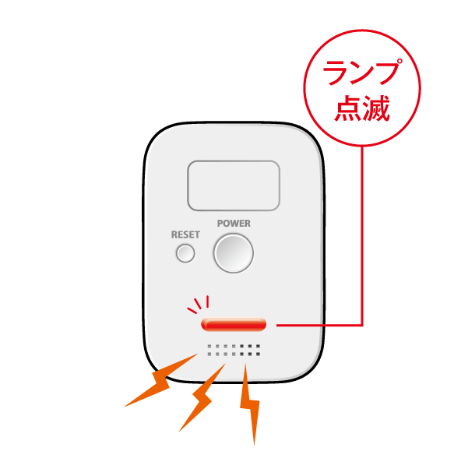 警報ブザーでお知らせ