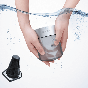 水洗い可能なダストカップ