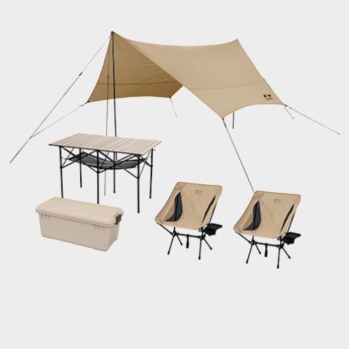キャンプ用品 5点セット 2人用 ロータイプ C5S-2L
