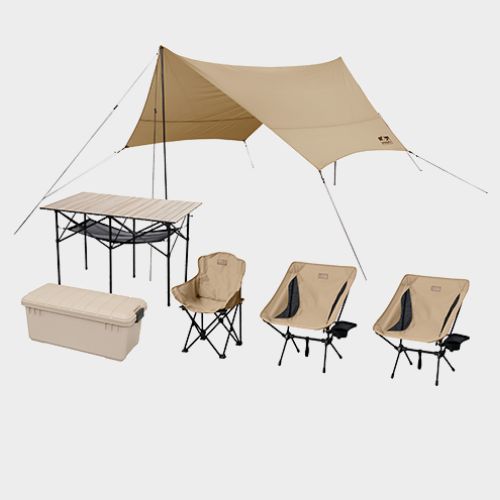 キャンプ用品 6点セット 3人用 ロータイプ C6S-3L