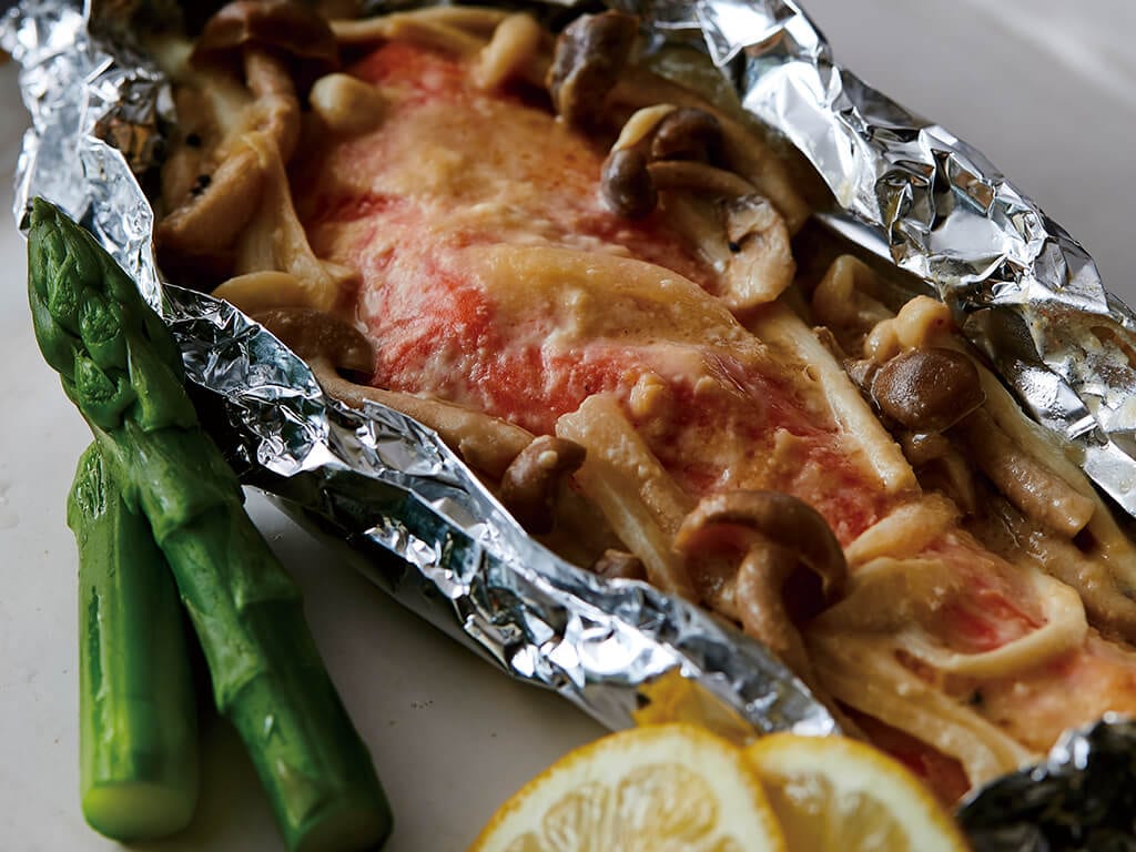 魚のホイル焼きのレシピ