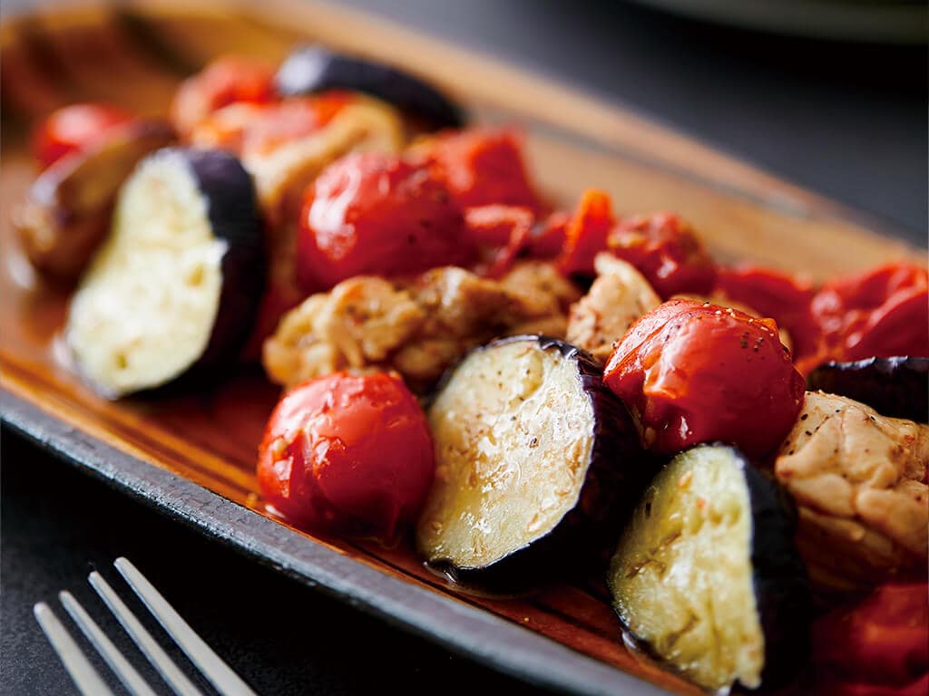 なすとトマト煮のレシピ