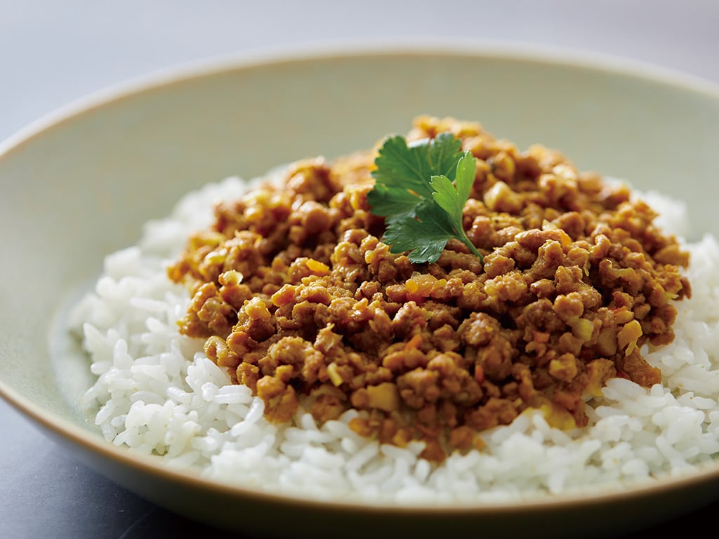 大豆ミートで作るキーマカレー