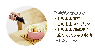 調理が済んだらそのまま食卓へ