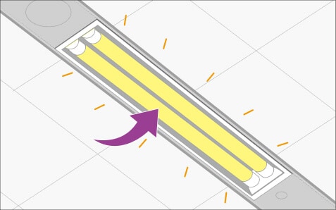 蛍光灯のイラスト