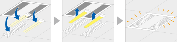 蛍光灯ランプをLEDランプと交換する流れ