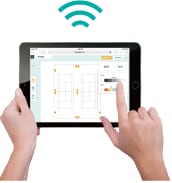 タブレットで調光操作イメージ