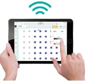 タブレットでの調光操作イメージ