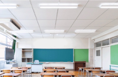 一体型ベースライト　学校向け