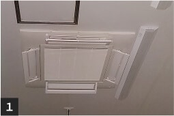エアコン吹き出しの真横に設置してしまったベースライト