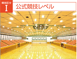 競技区分1 公式競技レベルの場合の明るさのイメージ