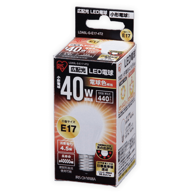 LDA4N-G-E17-4T2・LDA5L-G-E17-4T2 商品詳細｜LED電球｜LED照明