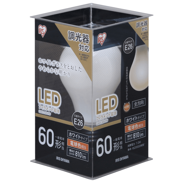 Lda7n G D Fw Lda7l G D Fw 商品詳細 Led電球 Led照明 アイリスオーヤマ