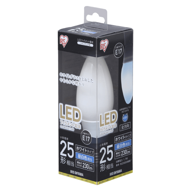 Ldc2n G E17 Fw Ldc2l G E17 Fw 商品詳細 Led電球 Led照明 アイリスオーヤマ