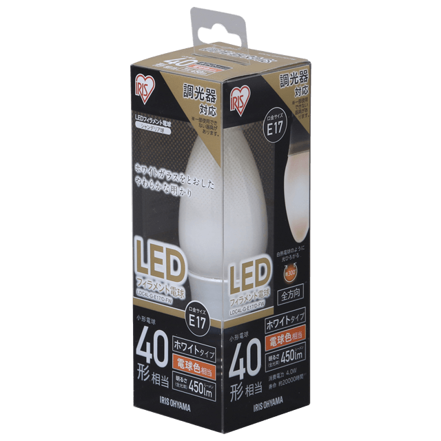LDC4N-G-E17/D-FW・LDC4L-G-E17/D-FW 商品詳細｜LED電球｜LED照明