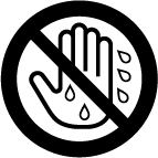 icon 濡れ手禁止