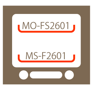 〈MS-F2601〉下段　〈MO-FS2601〉上段