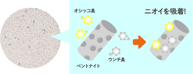 ニオイ吸着イメージ