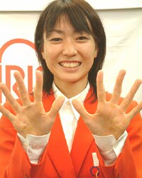 岩本選手の手にはたくさんのまめが・・