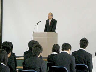 入社式の様子