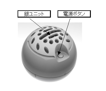 銀ユニット 電源ポタン