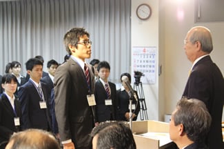 新入社員代表による答辞