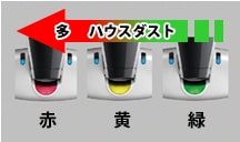 20ミクロンのごみまで検知する「ダニちりセンサー」で取り残しを防ぐ