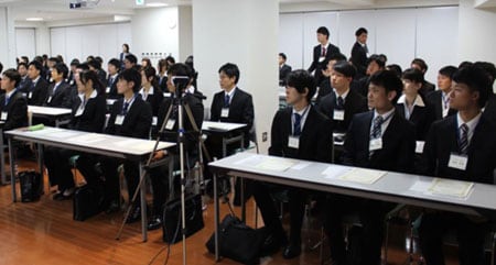 内定式の様子