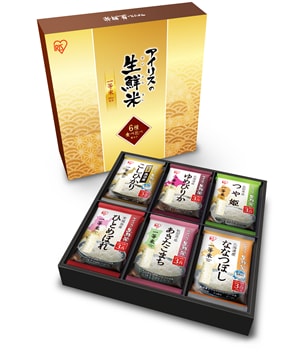 ギフトBOX 3合×6種2袋 生鮮米食べ比べギフトセット 12袋入