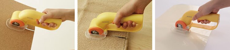 カーペットやコルク、テーブルのマットなどに使用するポリ塩化ビニルなどの素材の切断にも使用できます。