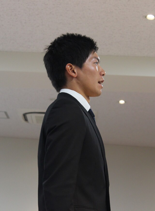 内定者代表による答辞