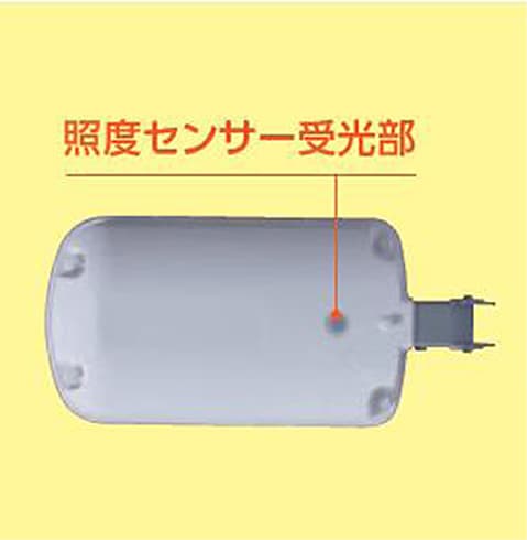 自動で点灯・消灯する照度センサーを内蔵