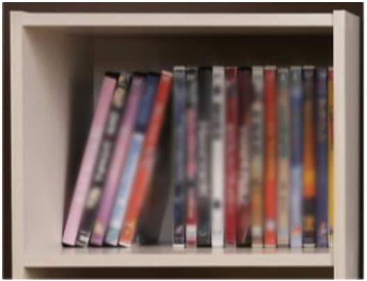 A5サイズのDVDを収納した場合