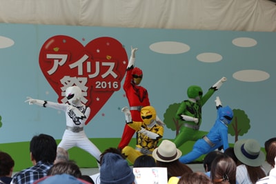 動物戦隊ジュウオウジャーショーの様子