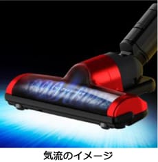 吸引力約30%アップ、ヘッド幅は約2cm広くなり効率的に掃除可能