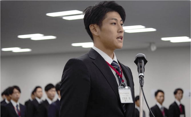 内定者代表による答辞