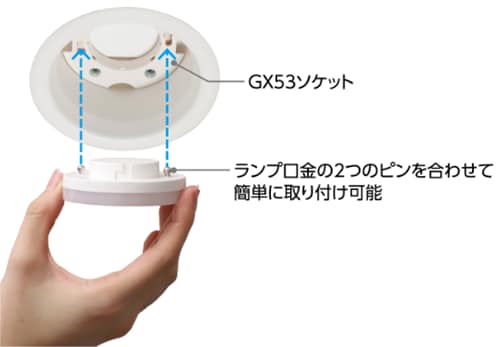 LEDランプのみの取り換えが可能
