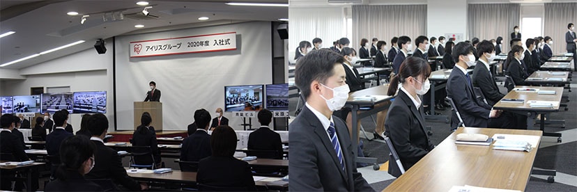 入社式の様子(角田I.T.P.)