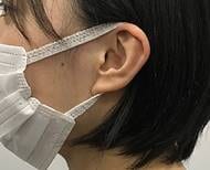 天然素材のコットンを配合した耳ひも
