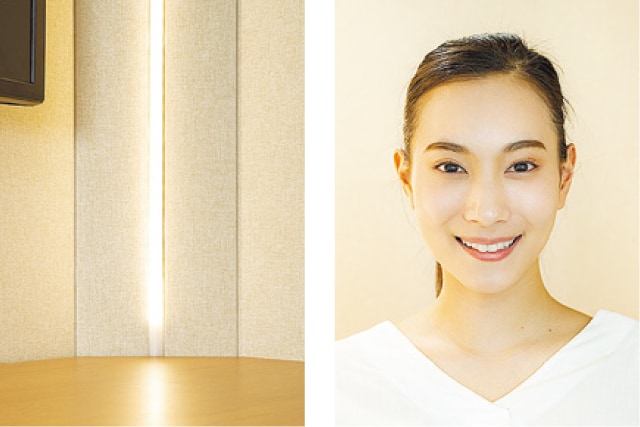  LED照明で顔の表情がはっきり映る
