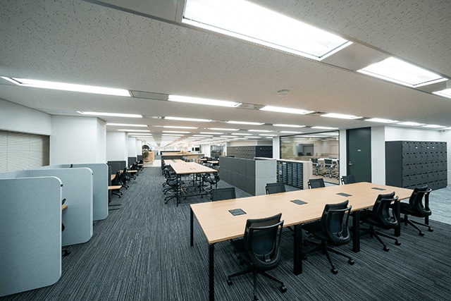 アイリスオーヤマ東京R&Dセンター オフィスの様子