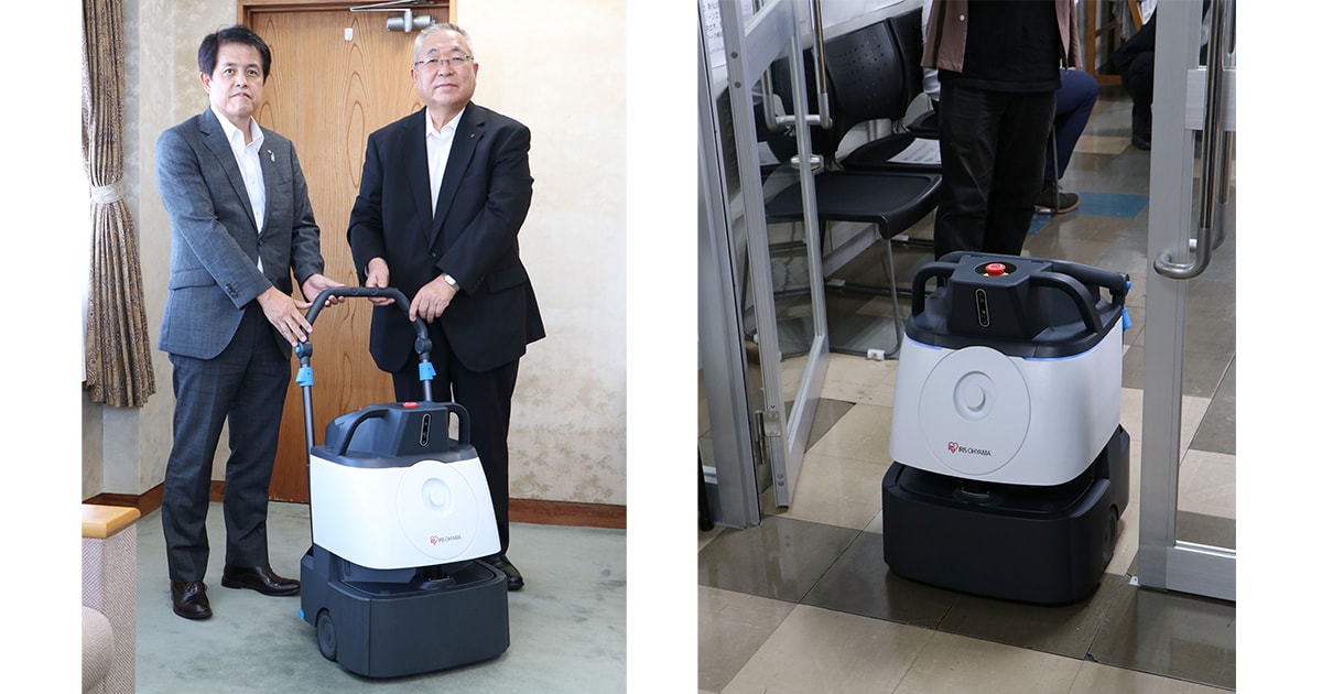 AI除菌清掃ロボット「Whiz i アイリスエディション」福島県南相馬市 寄贈式開催 官公庁舎での稼働は全国初