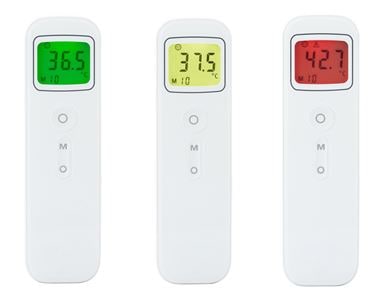 バックモニターが3色に変化して発熱状況をお知らせ