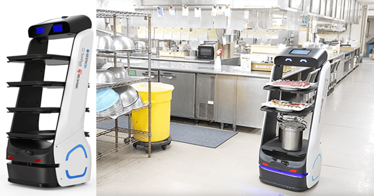 最大4段の大容量トレーが特長 配膳・運搬ロボット「Keenbot アイリスエディション」 販売開始