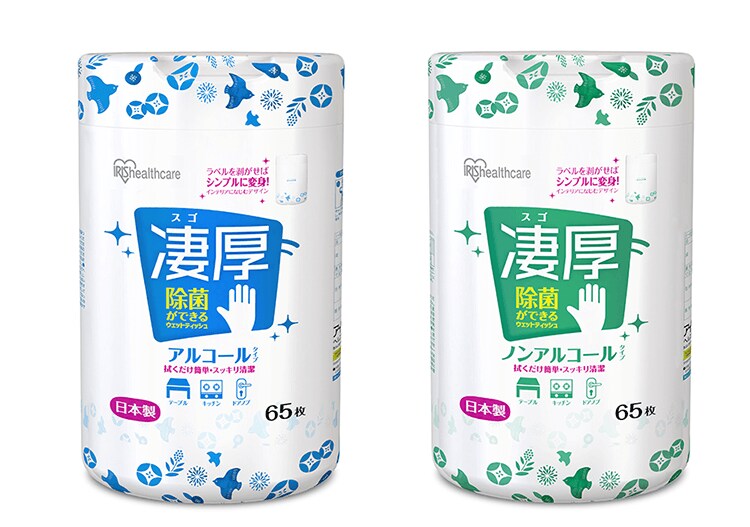 除菌ができるウェットティッシュ 凄厚