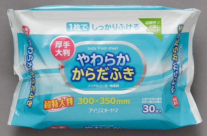 やわらか からだふき30枚入り