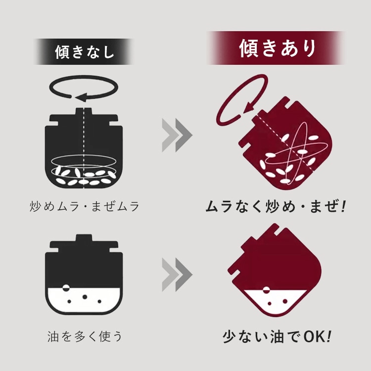 炒め物や油を使った揚げ物も、おまかせ本格調理 自動かくはん式調理機