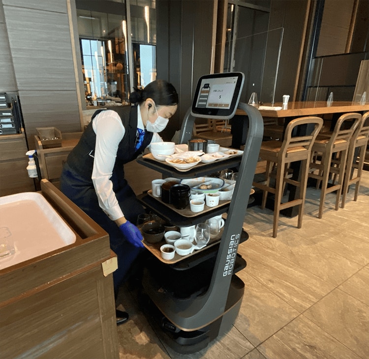 配膳の様子
